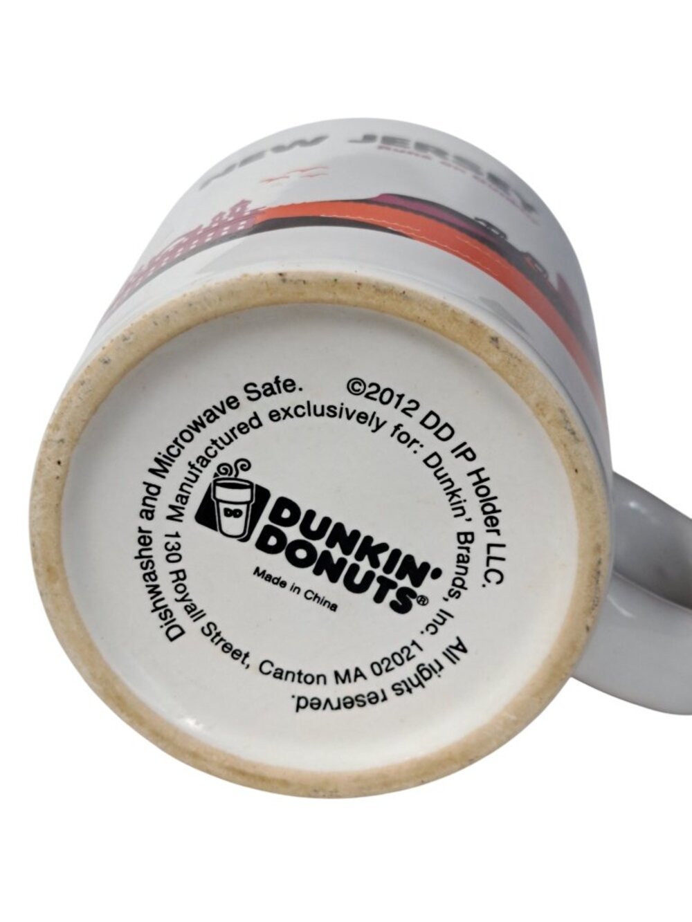 Dunkin’ Donuts 2012 Limited Edition State Destination Mug NJ Runs on Dunkin’ - Picture 9 of 10
